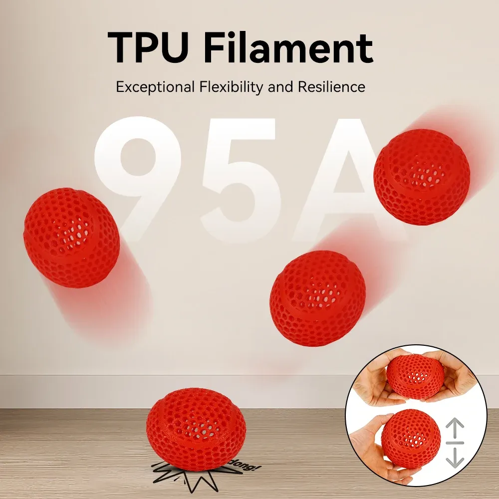 TPU Filament 1,75 mm 1 kg weich flexibel