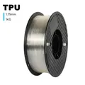 TPU Filament 1,75 mm 1 kg weich flexibel – Farbe Transparent
