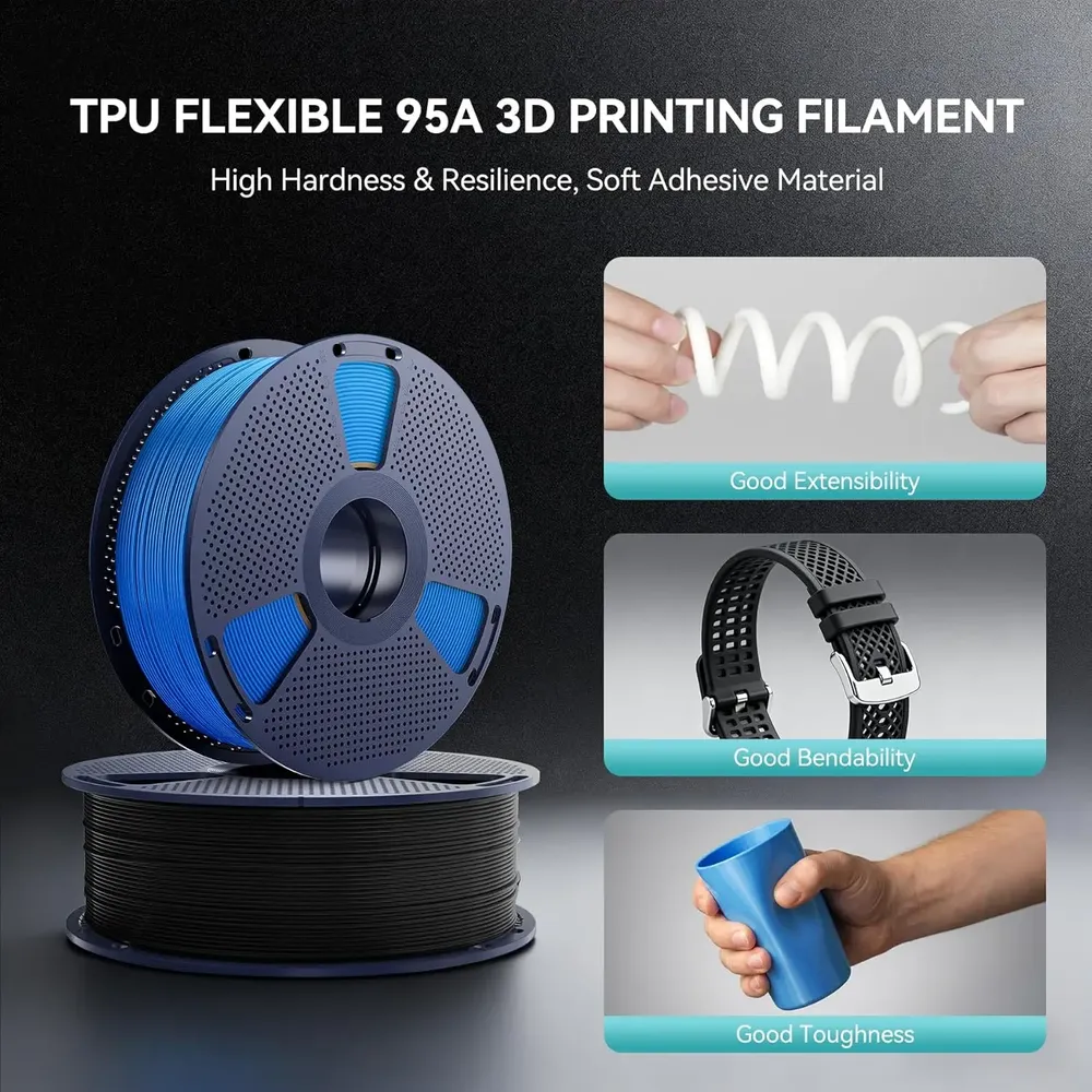 TPU Filament 1,75 mm 3 kg verschleißfest