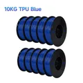 TPU Filament 1,75 mm 5 bis 10 kg flexibel – Farbe 10kg TPU Blue