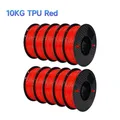 TPU Filament 1,75 mm 5 bis 10 kg flexibel – Farbe 10kg TPU Red