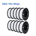 TPU Filament 1,75 mm 5 bis 10 kg flexibel – Farbe 10kg TPU White