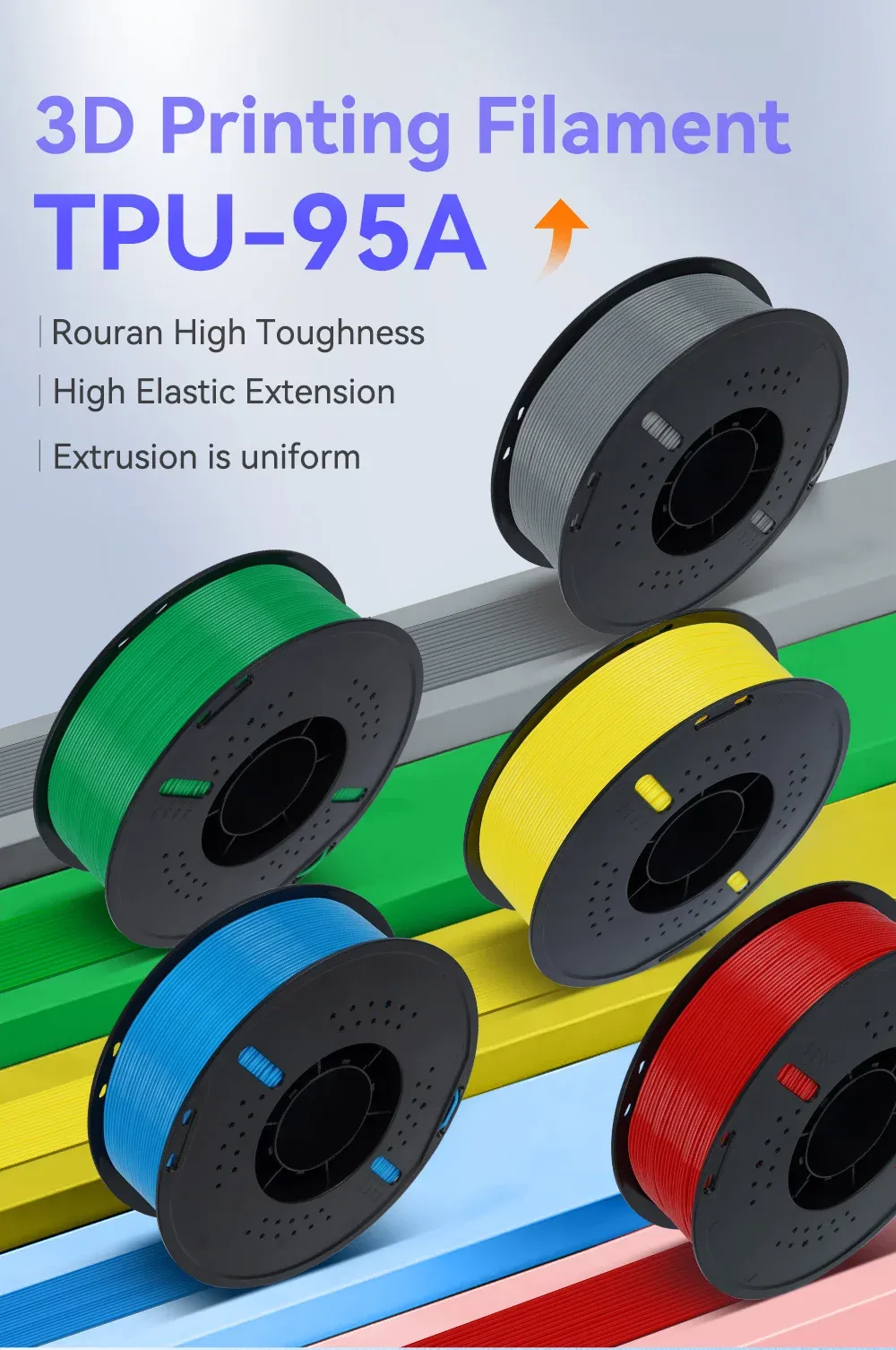 TPU Filament 1,75 mm 5 bis 10 kg weich