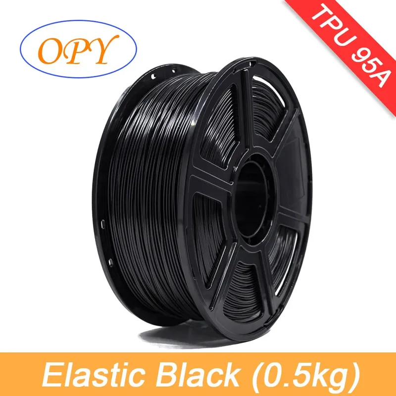 TPU Filament 10m bis 100g 1,75mm 95A flexibel natur schwarz