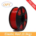 TPU Filament 10m bis 100g 1,75mm 95A flexibel natur schwarz – Color Elastic Red 0.5kg