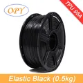 TPU Filament 10m bis 100g 1,75mm 95A flexibel natur schwarz – Color Elastic Black 0.5kg