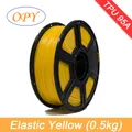 TPU Filament 10m bis 100g 1,75mm 95A flexibel natur schwarz – Color Elastic Yellow 0.5KG