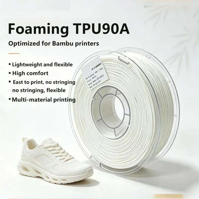 TPU Filament 1kg 1,75mm 90A schäumend leicht flexibel