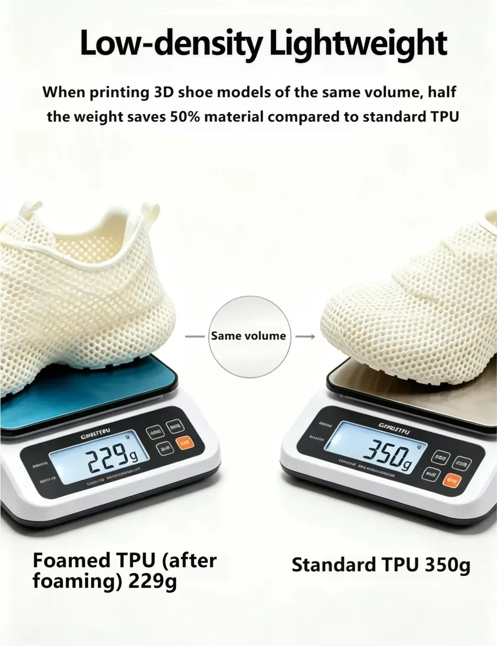 TPU Filament 1kg 1,75mm 90A schäumend leicht flexibel