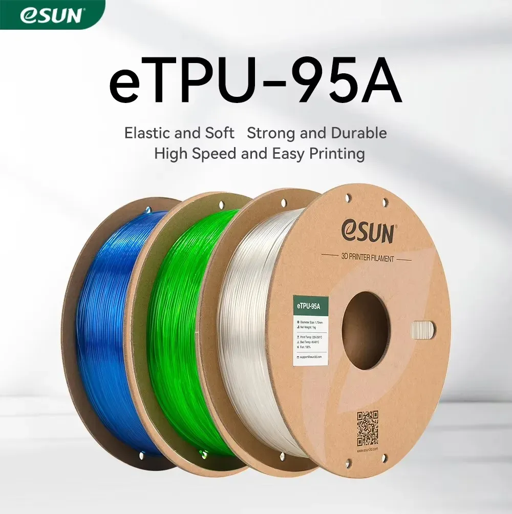 TPU Filament 1kg 1,75mm 95A flexibel für 3D-Drucker