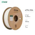 TPU Filament 1kg 1,75mm 95A flexibel für 3D-Drucker – Farbe White