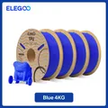 TPU Filament 1kg 1,75mm 95A hohe Belastbarkeit flexibel – Farbe Blau 4kg