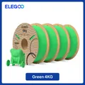 TPU Filament 1kg 1,75mm 95A hohe Belastbarkeit flexibel – Farbe Grün 4kg