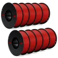 TPU Filament 1kg 1,75mm 95A hohe Belastbarkeit flexibel – Farbe Rot 10kg