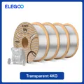 TPU Filament 1kg 1,75mm 95A hohe Belastbarkeit flexibel – Farbe Transluzent 4kg