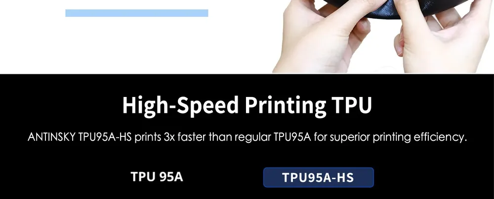 TPU Filament 1kg 1,75mm 95A HS flexibel geringe Fadenbildung