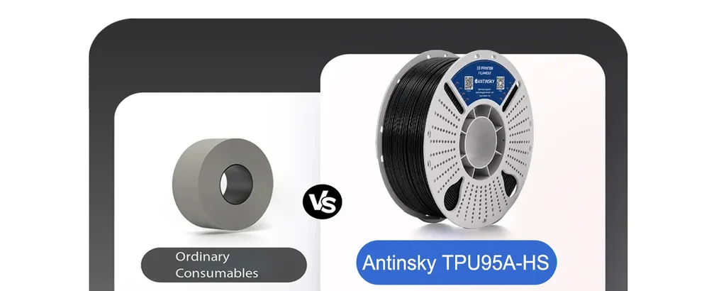 TPU Filament 1kg 1,75mm 95A HS flexibel geringe Fadenbildung