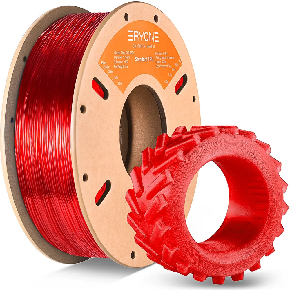 TPU Filament 1kg 1,75mm 95A HS schnell druckend verschleißfest