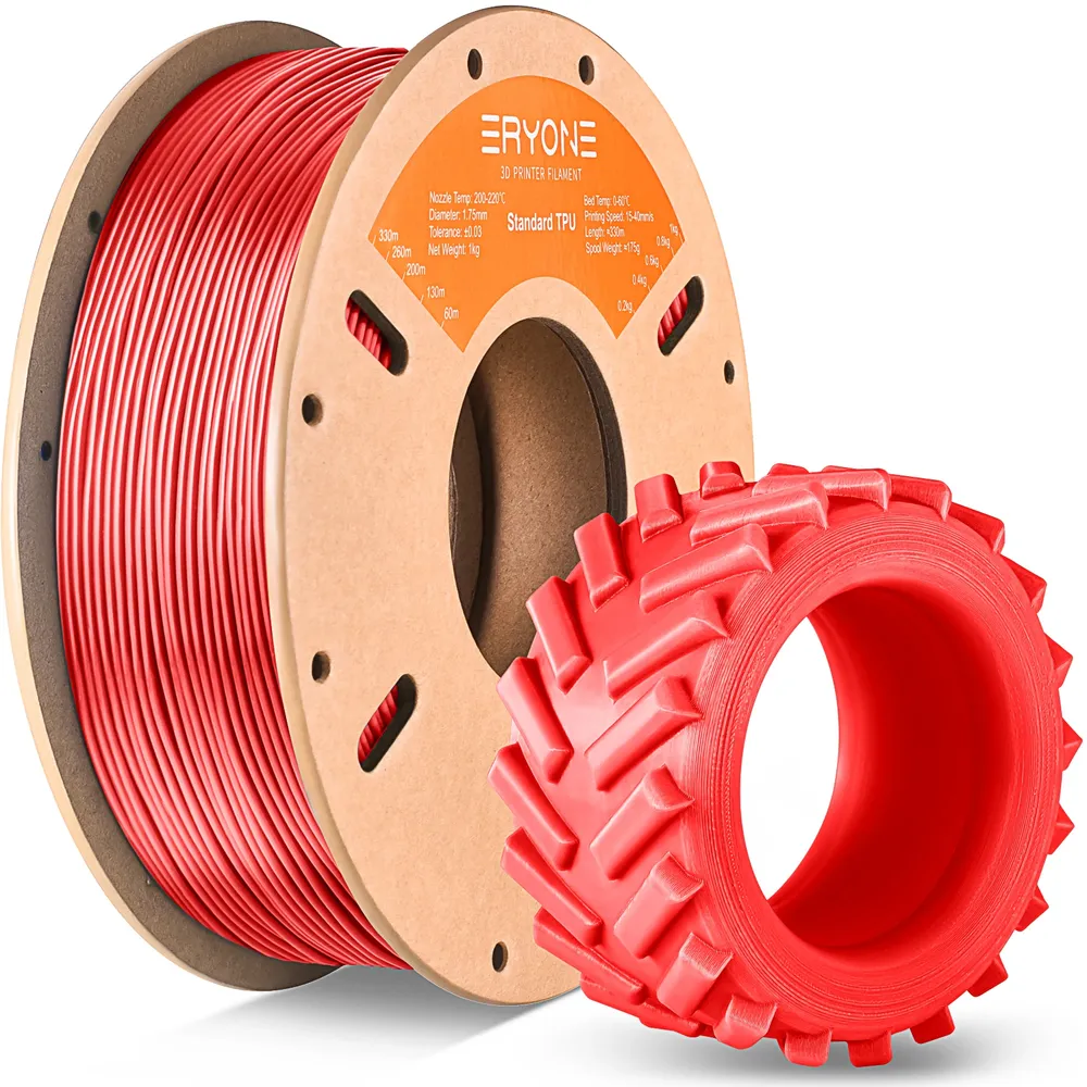TPU Filament 1kg 1,75mm 95A HS schnell druckend verschleißfest