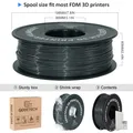 TPU Filament 1kg 1,75mm ungiftig hochwertig sicher flexibel – Farbe Transparent Silver
