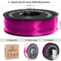 TPU Filament 1kg 1,75mm ungiftig hochwertig sicher flexibel – Farbe Transparent Pink