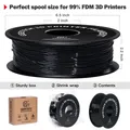 TPU Filament 1kg 1,75mm ungiftig hochwertig sicher flexibel – Farbe Black