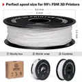 TPU Filament 1kg 1,75mm ungiftig hochwertig sicher flexibel – Farbe White