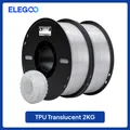 TPU Filament 1kg Rolle 1,75mm 95A flexibel hohe Elastizität – Farbe Translucent  2kg