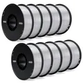 TPU Filament 1kg Rolle 1,75mm 95A flexibel hohe Elastizität – Farbe Translucent 10kg