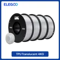 TPU Filament 1kg Rolle 1,75mm 95A flexibel hohe Elastizität – Farbe Translucent  4kg