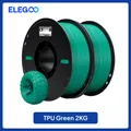 TPU Filament 1kg Rolle 1,75mm 95A flexibel hohe Elastizität – Farbe Green 2kg