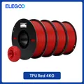 TPU Filament 1kg Rolle 1,75mm 95A flexibel hohe Elastizität – Farbe Red 4kg