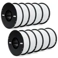 TPU Filament 1kg Rolle 1,75mm 95A flexibel hohe Elastizität – Farbe White 10kg