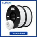 TPU Filament 1kg Rolle 1,75mm 95A flexibel hohe Elastizität – Farbe White 2kg