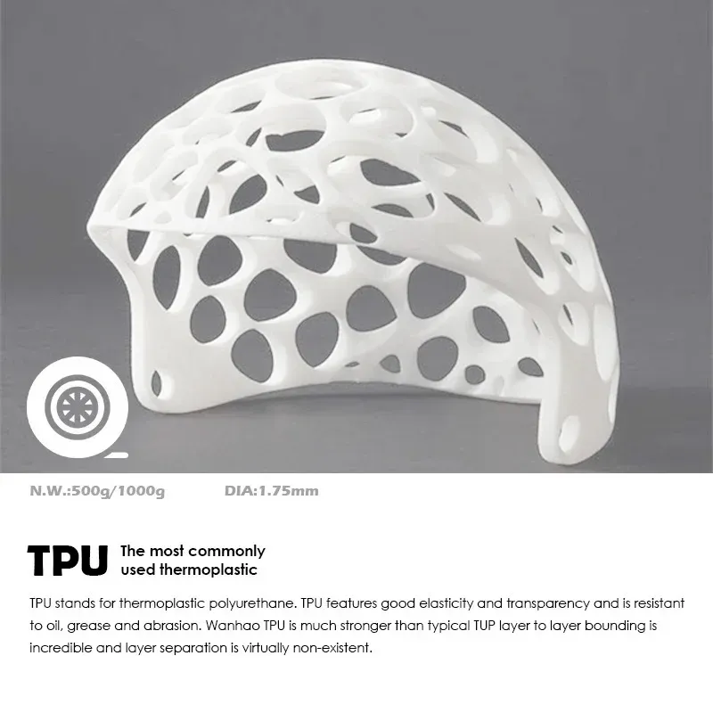TPU Filament 250g bis 1kg 1,75mm gelb weiß flexibel