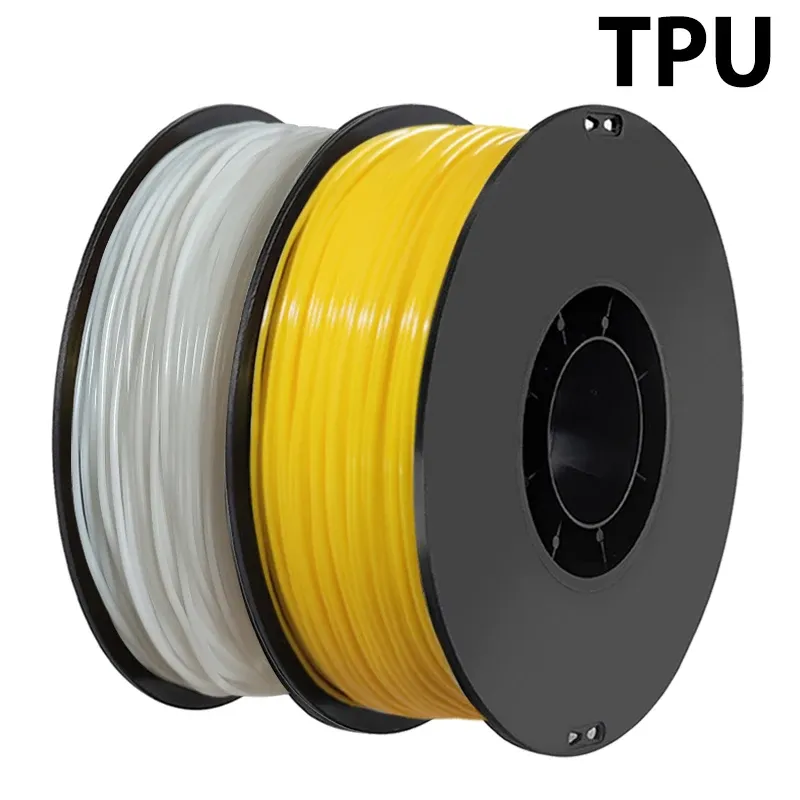 TPU Filament 250g bis 1kg 1,75mm gelb weiß flexibel