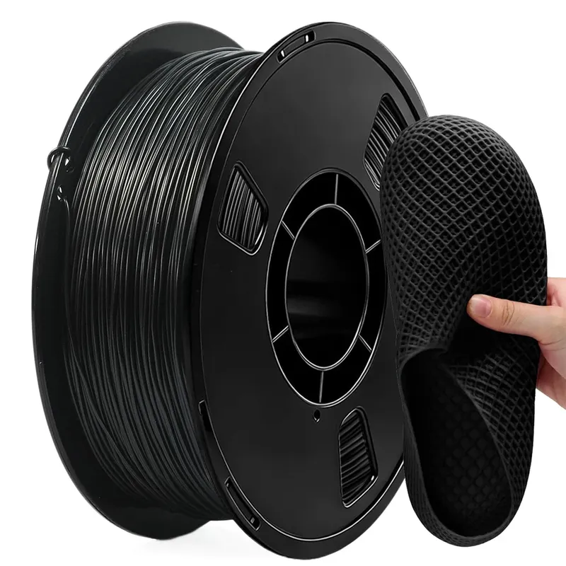 TPU Filament 250g bis 1kg Rolle 1,75mm schwarz flexibel