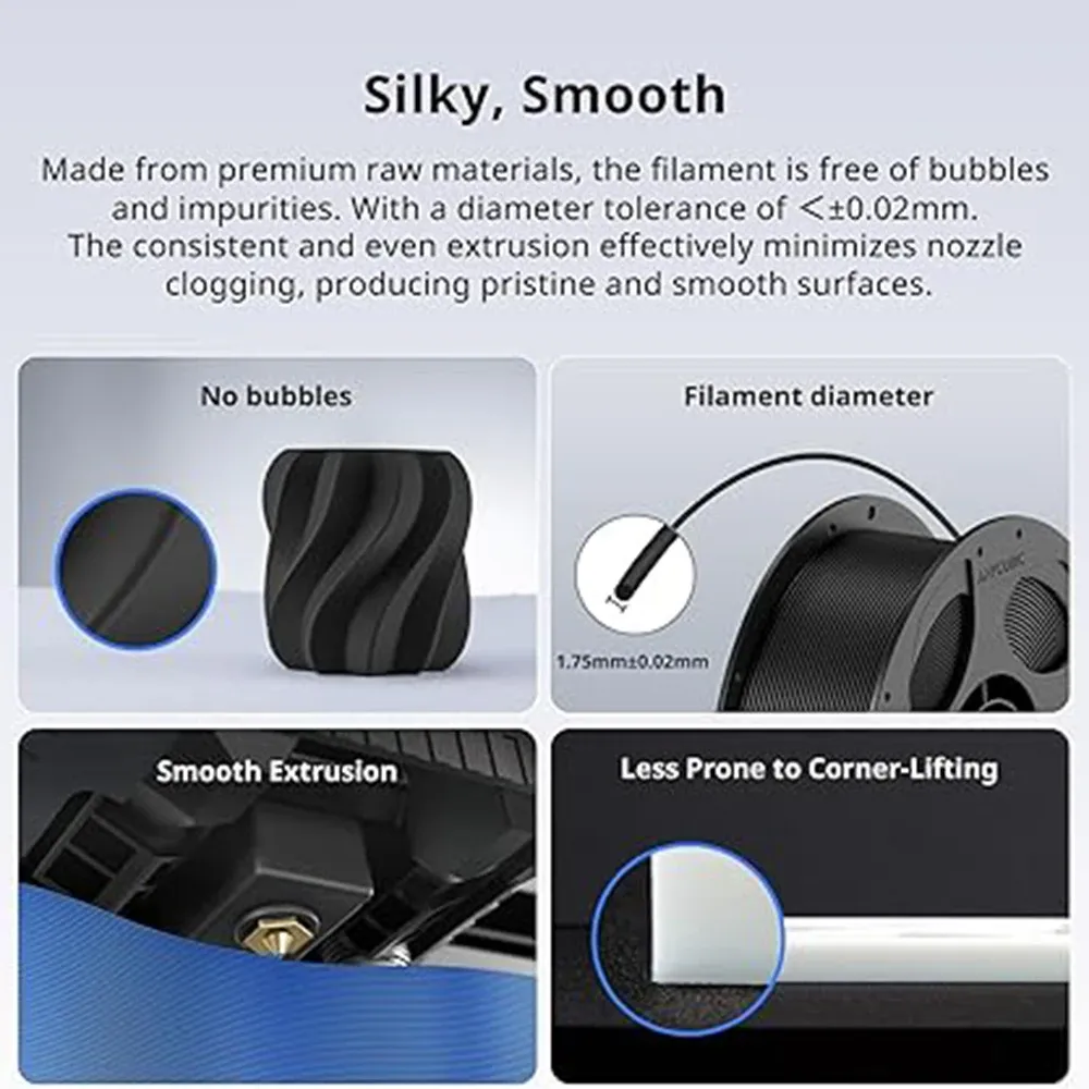 TPU Filament 250g bis 1kg Rolle 1,75mm schwarz flexibel