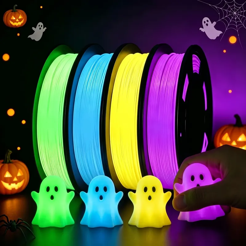 TPU Filament Set 4x250g 1,75mm leuchtend grün lila blau