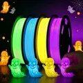 TPU Filament Set 4x250g 1,75mm leuchtend grün lila blau – Farbe tpu glow 4 colors