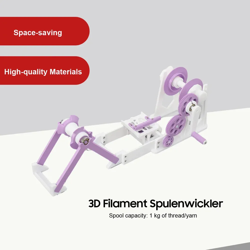 Tragbarer Filamentwickler mit Handkurbel für diverse Materialien