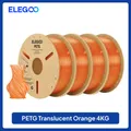 Translucent PETG Filament 1,75 mm Olivgrün hohe Präzision 1 kg – Farbe orange 4KG