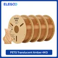 Translucent PETG Filament 1,75 mm Olivgrün hohe Präzision 1 kg – Farbe Amber 4KG