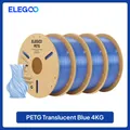 Translucent PETG Filament 1,75 mm Olivgrün hohe Präzision 1 kg – Farbe Blue 4KG