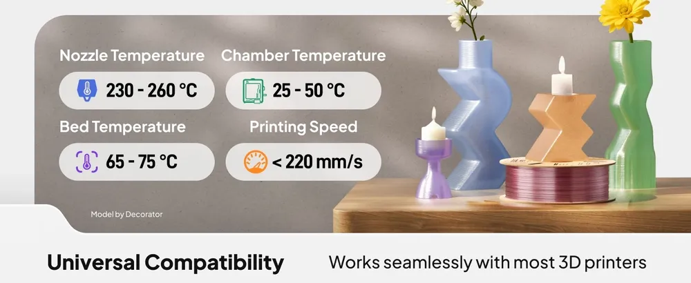 Translucent PETG Filament 1,75 mm Olivgrün hohe Präzision 1 kg