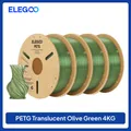 Translucent PETG Filament 1,75 mm Olivgrün hohe Präzision 1 kg – Farbe Olive Green 4KG