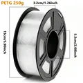 Transparent PETG Filament 1,75 mm 250 g 1 kg – 3