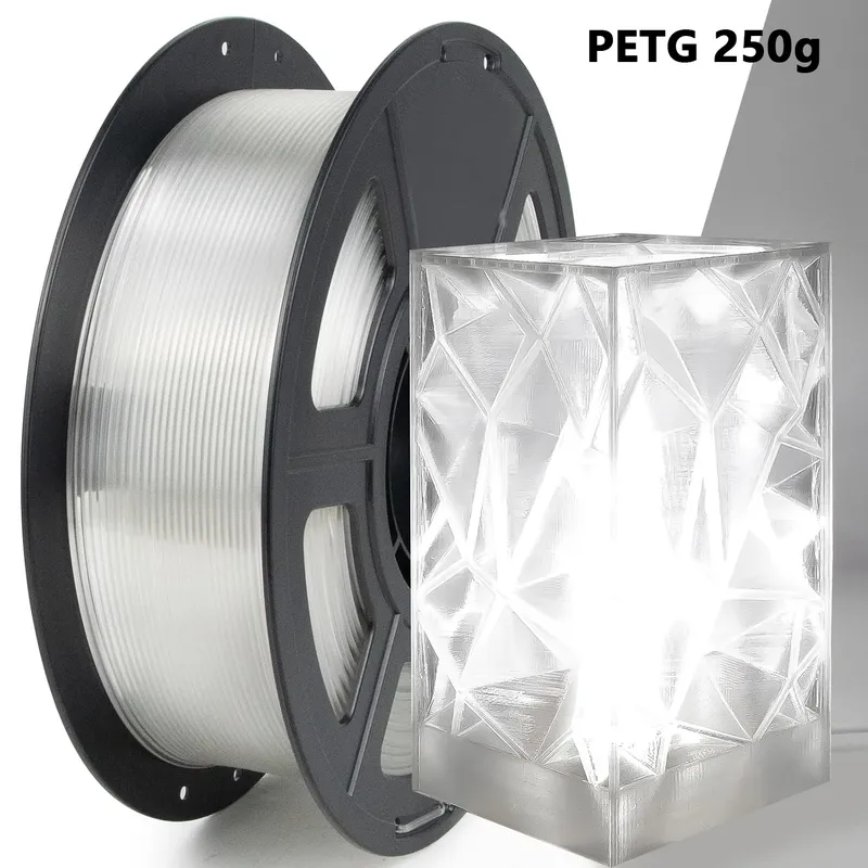 Transparent PETG Filament 1,75 mm 250 g 1 kg