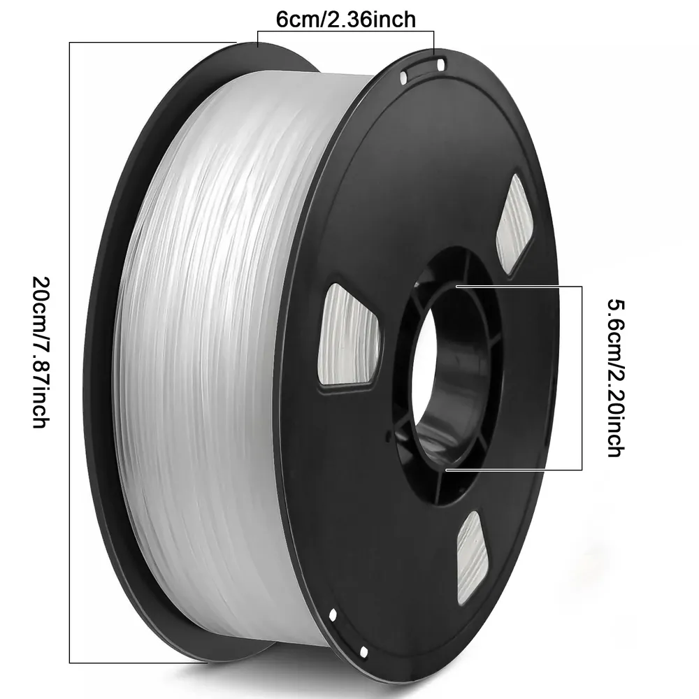 Transparent PETG Filament 1,75 mm 250 g 1 kg