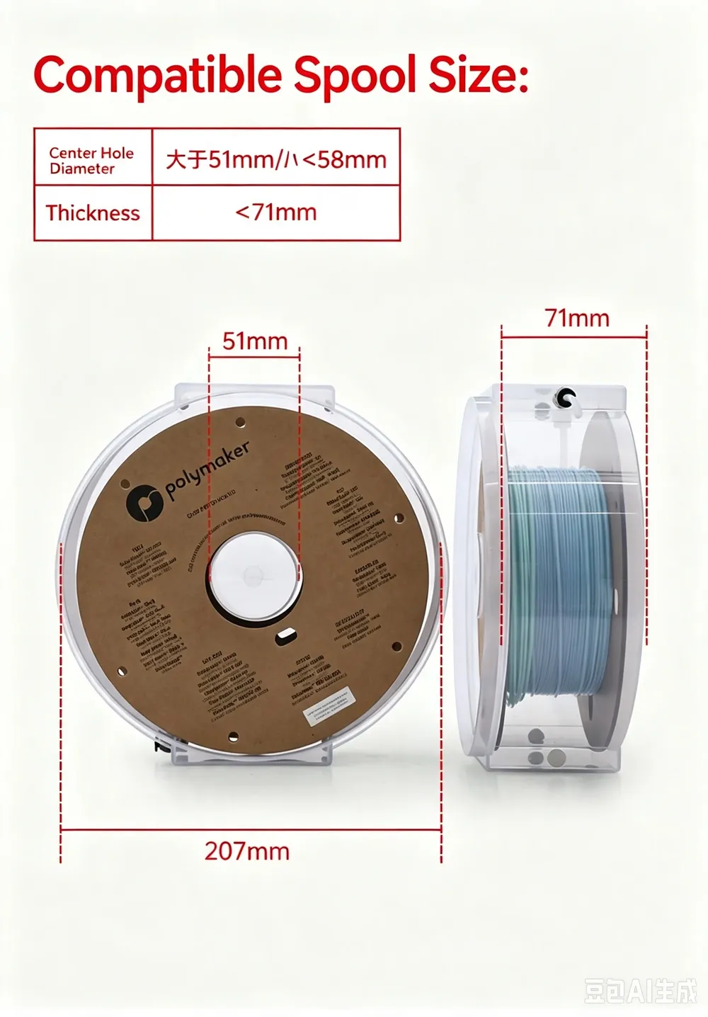 Trockenbox Filament staubdicht mit Hygrometer Thermometer